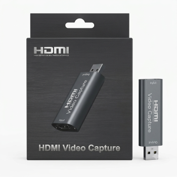 Compact USB HDMI Video Capture Card – 1080P Full HD Audio & Video Grabber for Live Streaming, Gaming & DSLR Camera Setup