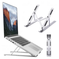 Adjustable Foldable Laptop Stand – Portable Aluminum Stand for Comfortable Viewing & Better Airflow