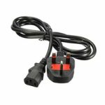 Desktop Power Cable with Fuse – Reliable & Safe Power Cable for PC, Monitor, Printer & Desktop Accessories