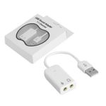 Apple USB Sound Card – USB to Dual 3.5mm Audio Adapter for Headphone & Microphone