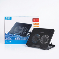 N99 Laptop Cooling Pad – Dual Fan Laptop Cooler with Adjustable Stand for Better Cooling & Comfortable Use