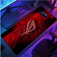 ROG Red Gaming Mouse Pad (35" × 15.8") – XXL Extended Desk Mat | Smooth Surface | Anti-Slip Base