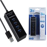 USB 3.0 30cm 4-Port HUB – High-Speed Data Transfer | Plug & Play | Multi USB Expansion